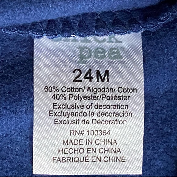 Thanksgiving Sweatshirt size 24 Months Chick Pea. Thankful Dude Football EUC - Picture 10 of 10